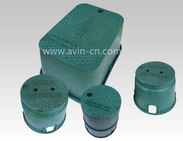 Plastic irrigation valve box